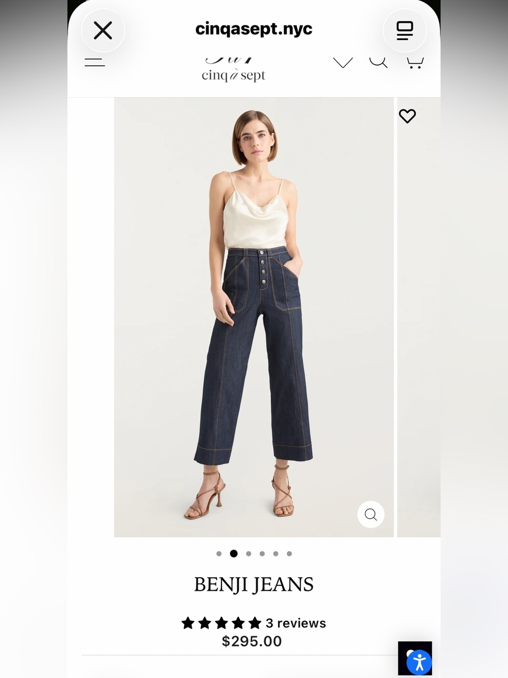 5 a 7 cinq a sept Benji Jeans